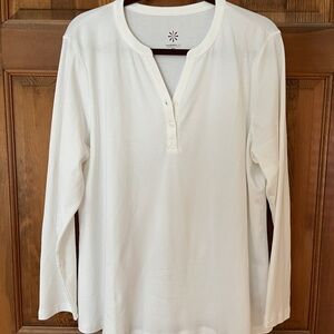 NEW Isaac Mizrahi Live! Essentials Pima Cotton Swing Top size XL